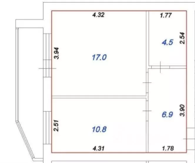 1-к кв. Тверская область, Тверь ул. Комарова, 7 (45.0 м) - Фото 1