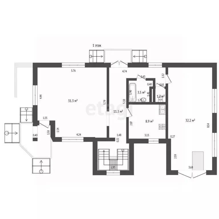 Дом в Калининградская область, Гурьевск Луговая ул., 5Б (261 м) - Фото 2