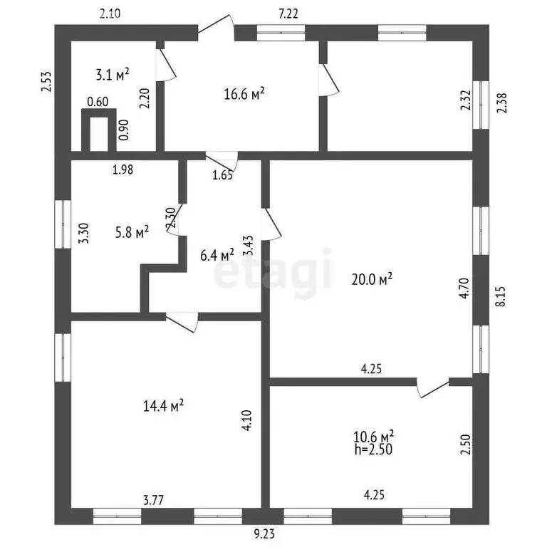 Дом в Ишим, улица Ватутина (60.3 м) - Фото 1