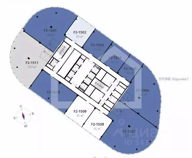 Помещение свободного назначения в Москва Ходынский бул., вл1 (321 м) - Фото 2