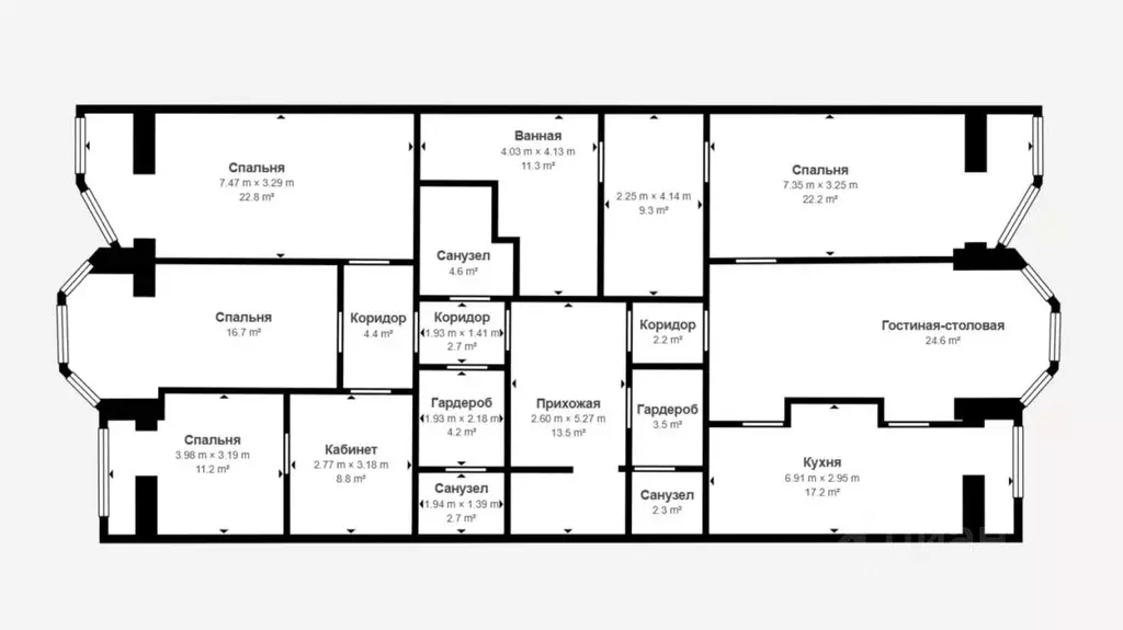 5-к кв. Москва просп. Вернадского, 92 (185.3 м) - Фото 0