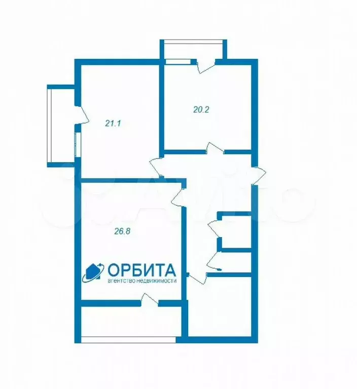 3-к. квартира, 96 м, 3/5 эт. - Фото 0