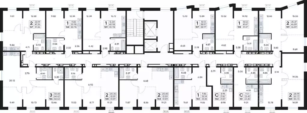 2-к кв. Приморский край, Владивосток Клуб 25 жилой комплекс, 3 (41.26 ... - Фото 2