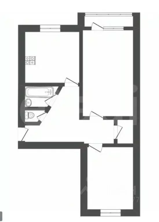 2-к кв. Воронежская область, Борисоглебск Северный мкр, 38 (45.7 м) - Фото 2