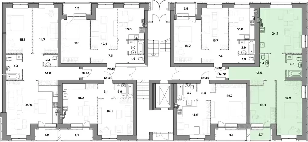 2-к кв. Ярославская область, Ярославль ул. Шевелюха, 124А (78.0 м) - Фото 2