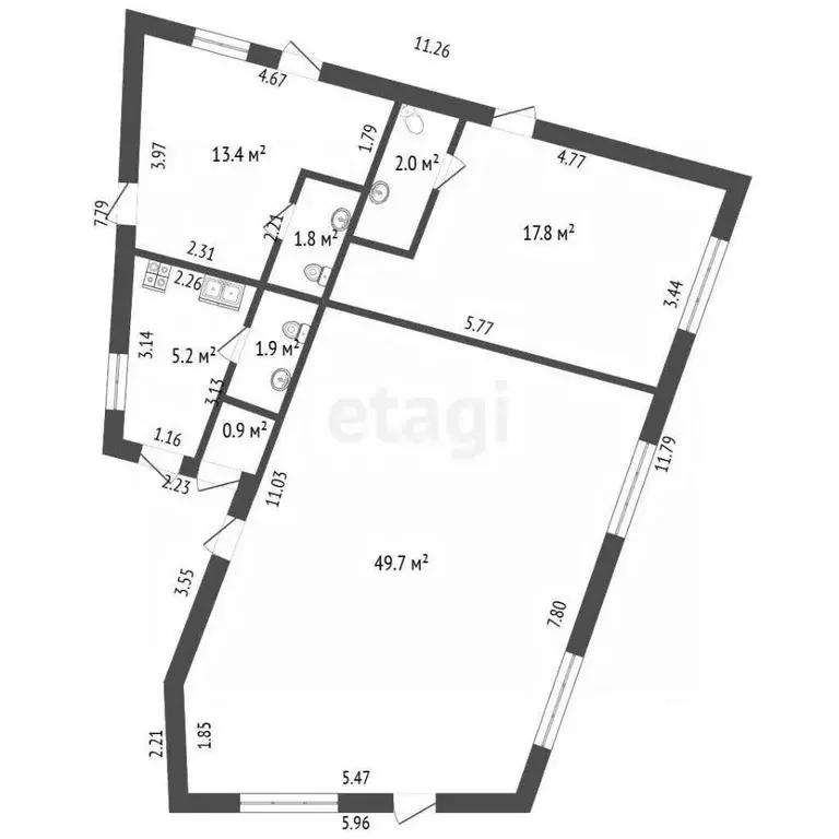 Торговая площадь в Крым, Феодосия ул. Московская, 32А (93 м) - Фото 1