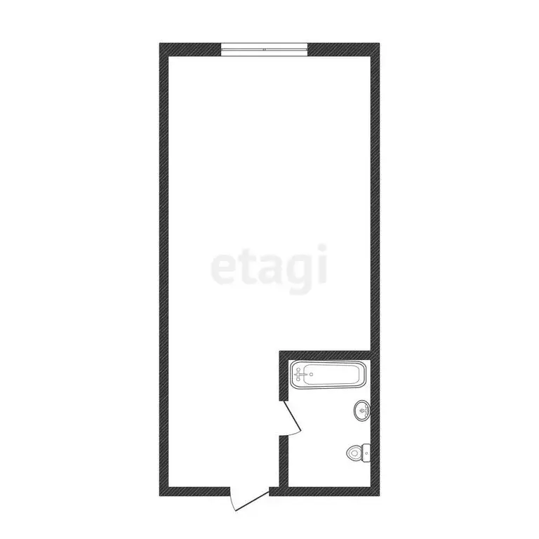 Квартира-студия: Кемерово, улица Сибиряков-Гвардейцев, 21 (22.7 м) - Фото 2