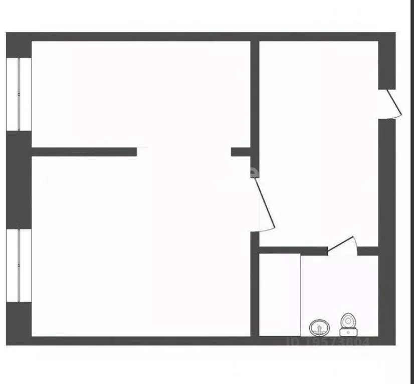 2-к кв. Томская область, Томск ул. Лазарева, 3А (24.0 м) - Фото 1