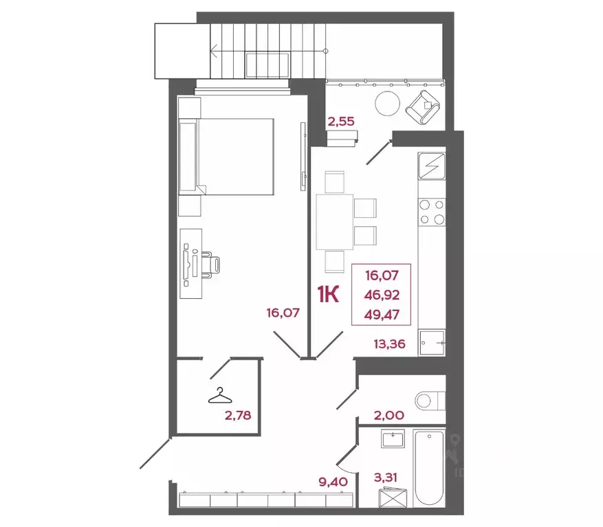 1-к кв. Пензенская область, Пенза Маньчжурия мкр, Стрижи жилой ... - Фото 1