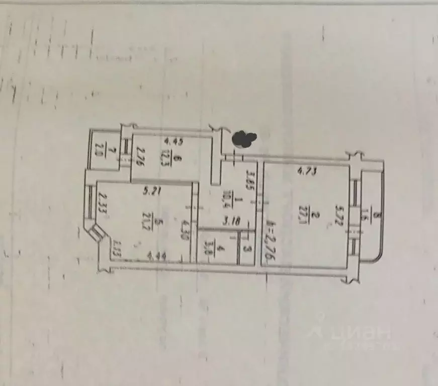 2-к кв. Омская область, Омск ул. Куйбышева, 148/1 (80.1 м) - Фото 2