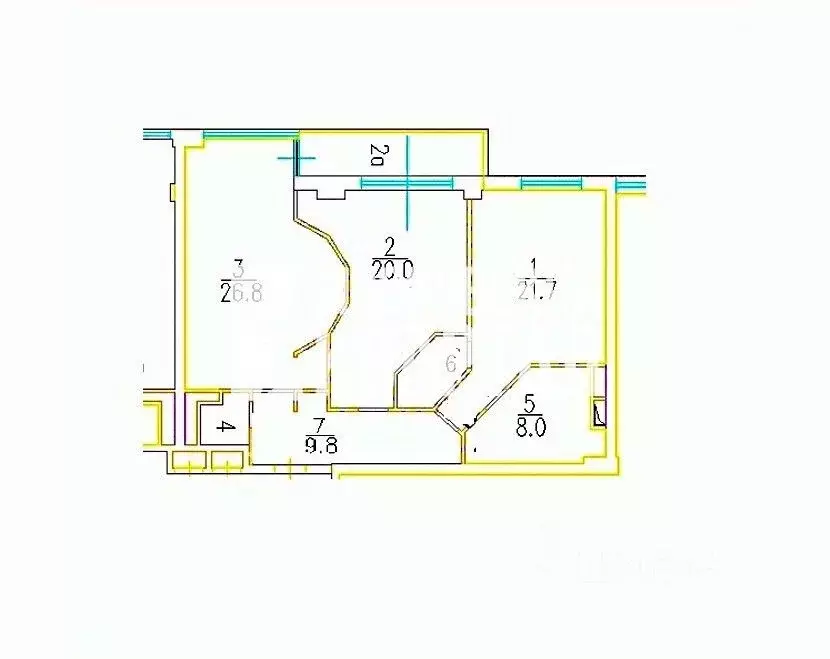 2-к кв. Москва просп. Маршала Жукова, 43К3 (91.0 м) - Фото 2