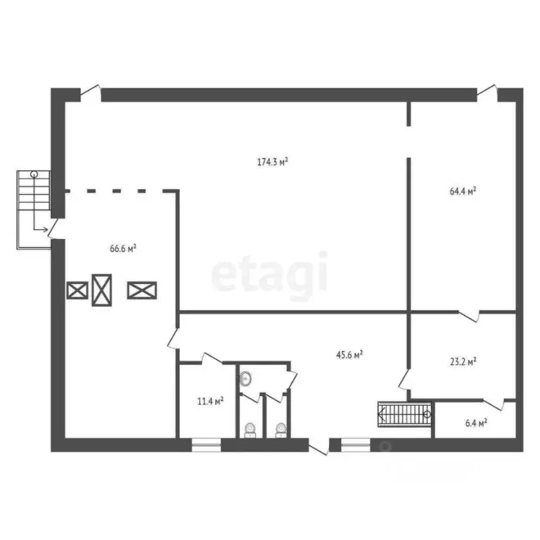 Торговая площадь в Красноярский край, Красноярск ул. Диксона, 1 (1478 ... - Фото 2