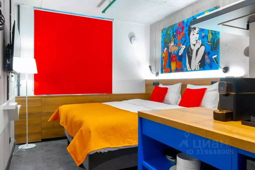 Комната Санкт-Петербург ул. Орджоникидзе, 44а - Фото 1