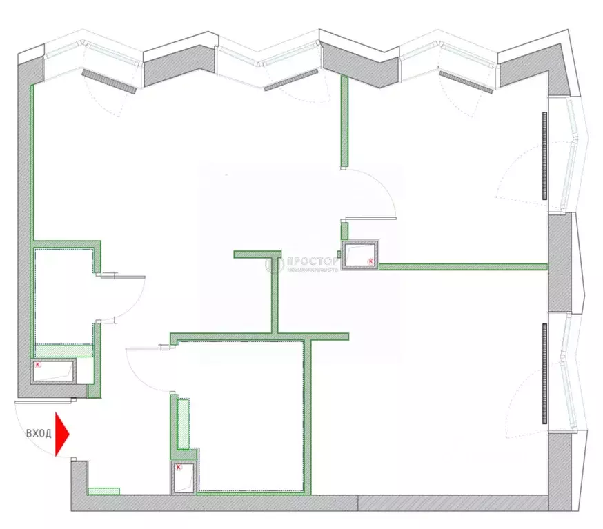 2-к кв. Москва ул. Архитектора Щусева, 4к1 (51.1 м) - Фото 2