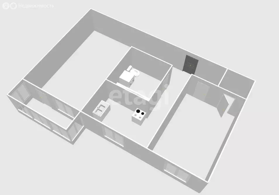 2-комнатная квартира: Южно-Сахалинск, Сахалинская улица, 37 (44.7 м) - Фото 1