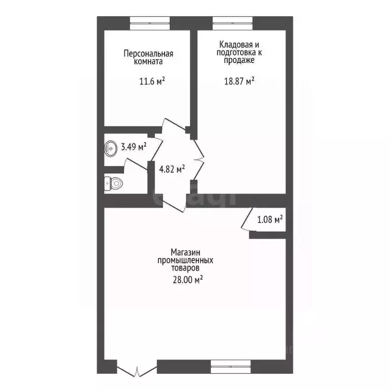 Помещение свободного назначения в Амурская область, Благовещенск ул. ... - Фото 2