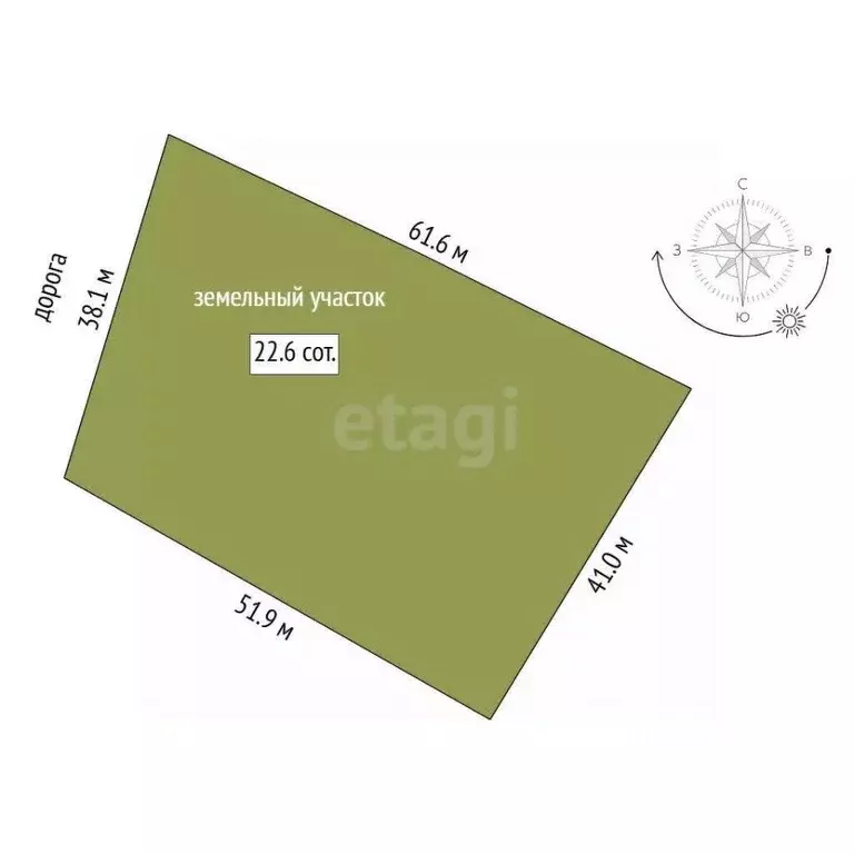 Участок в Тюменская область, Тюменский муниципальный округ, д. ... - Фото 1