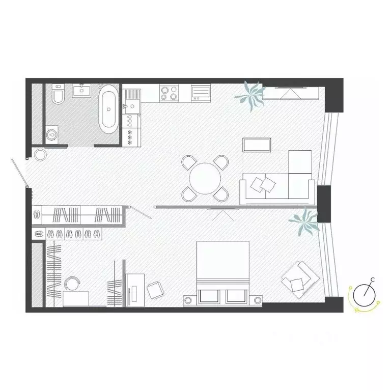 2-к кв. Приморский край, Владивосток ул. Нейбута (63.92 м) - Фото 1