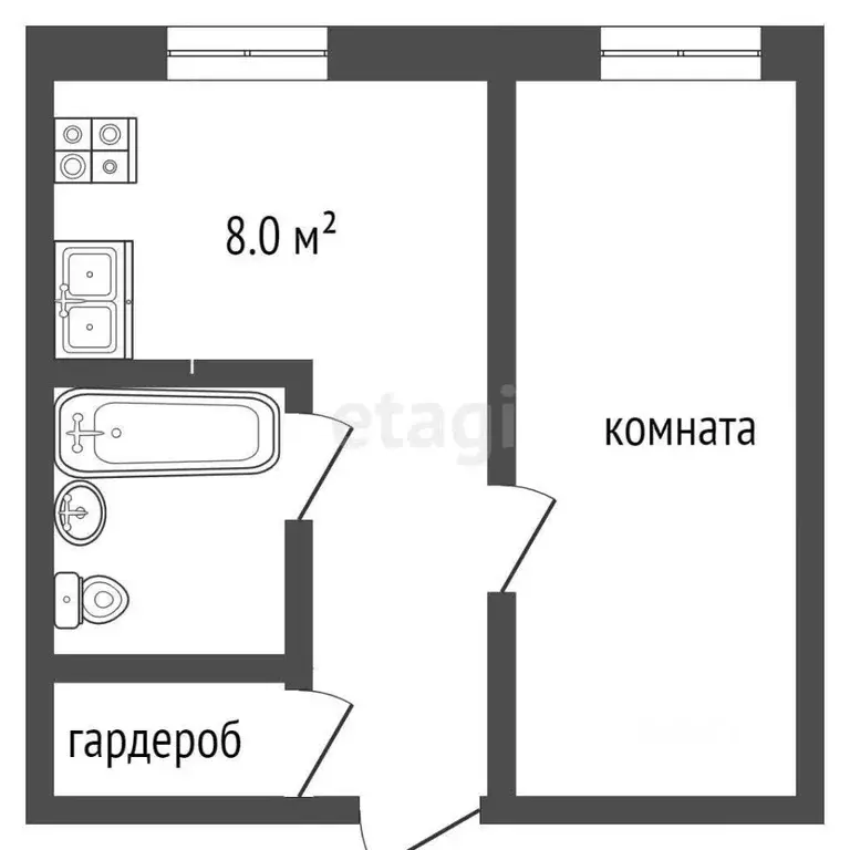 2-к кв. Ростовская область, Аксайский район, Ленина хут. ул. Онучкина, ... - Фото 1