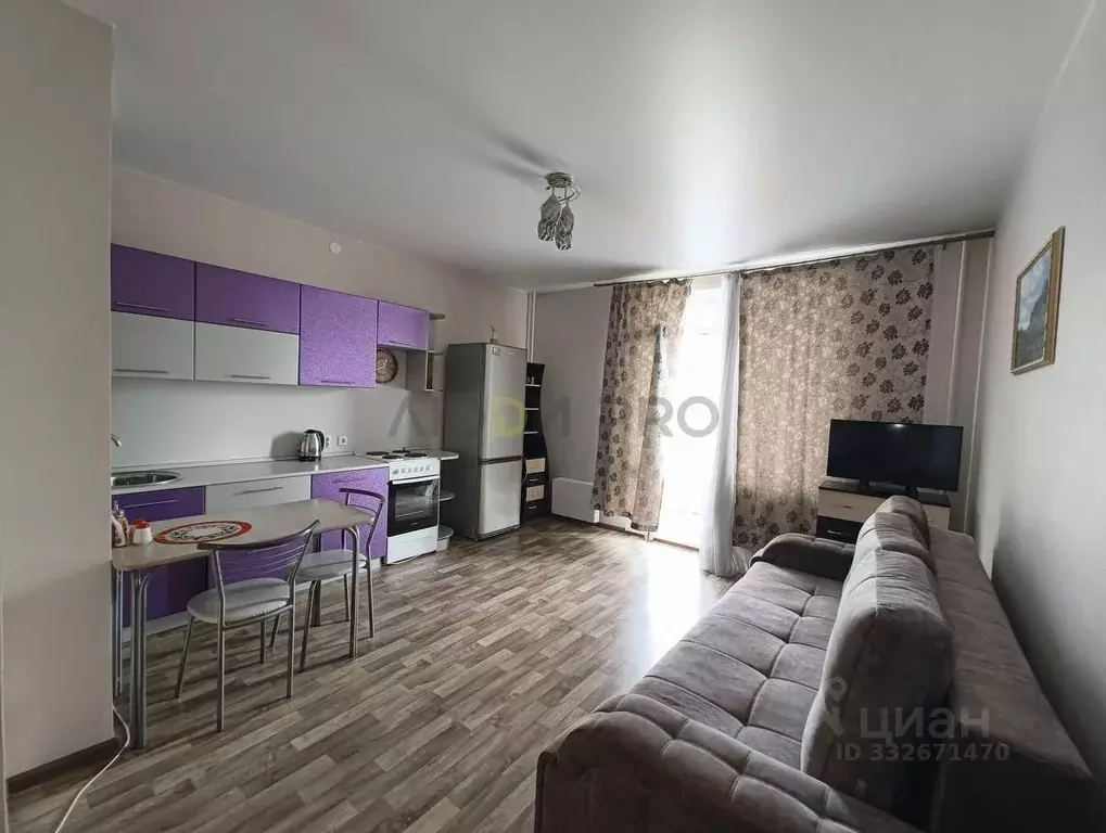 Студия Алтайский край, Барнаул Балтийская ул., 95 (27.1 м) - Фото 2