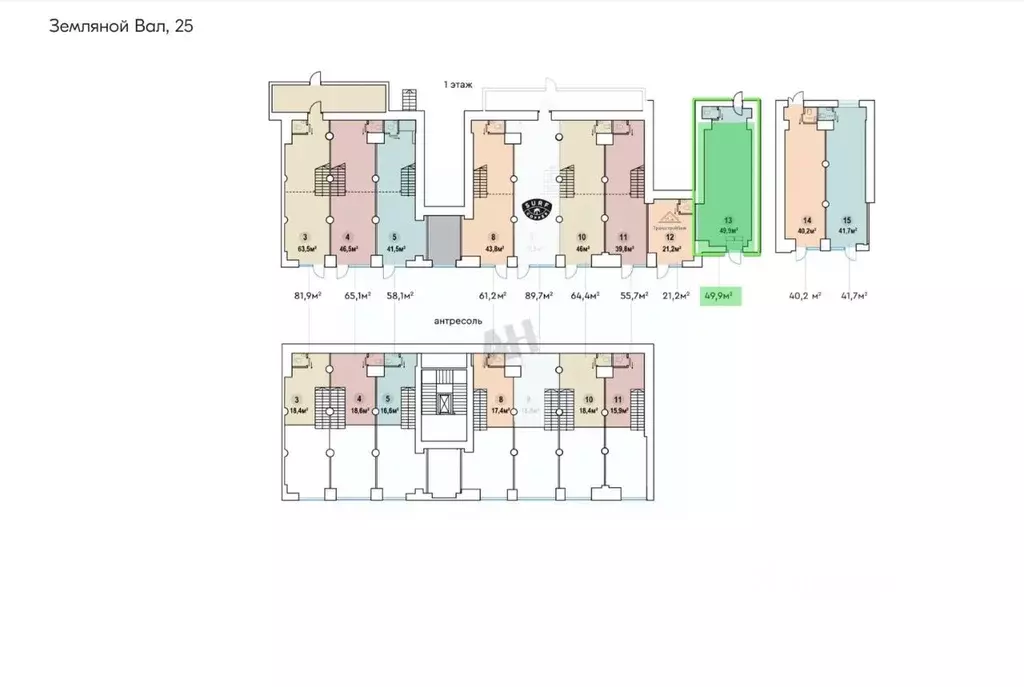 Помещение свободного назначения в Москва ул. Земляной Вал, 25 (50 м) - Фото 2
