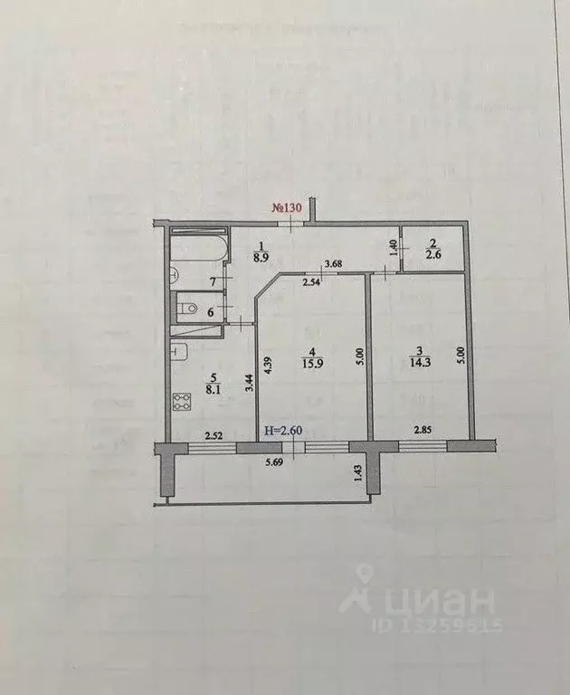 2-к кв. Волгоградская область, Волгоград ул. Маршала Воронова, 18 ... - Фото 2