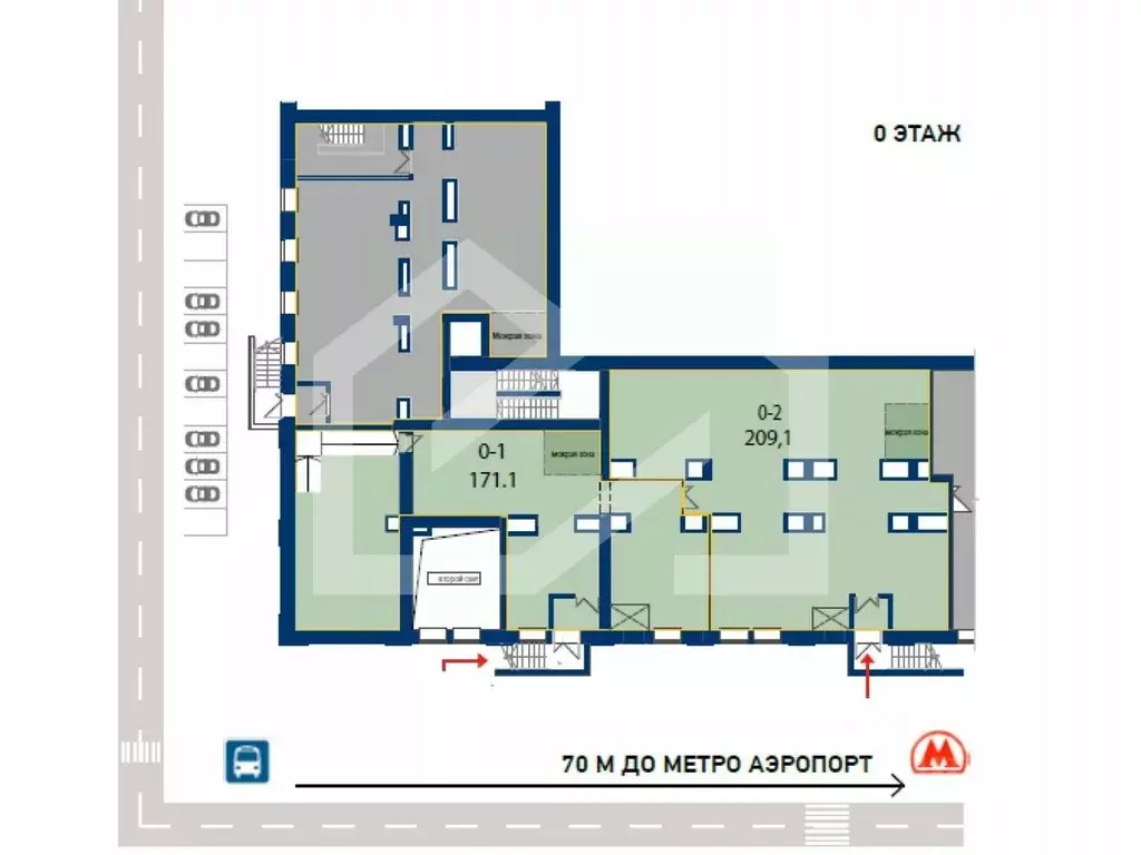Помещение свободного назначения в Москва Ленинградский просп., 47С2 ... - Фото 2