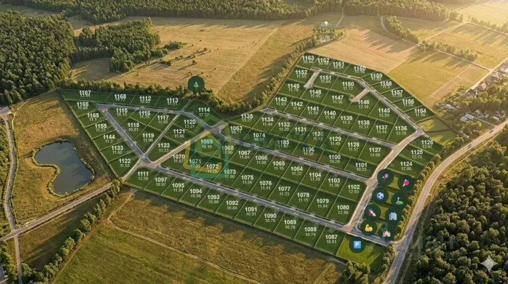 Участок, 10.2 сот., поселения (ижс) - Фото 1