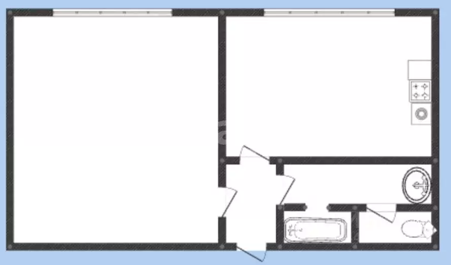 1-к кв. Смоленская область, Ярцево Ольховская ул., 7 (38.8 м) - Фото 1