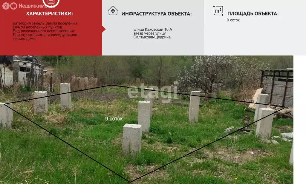 Участок в Хабаровск, Каховская улица (9 м) - Фото 1