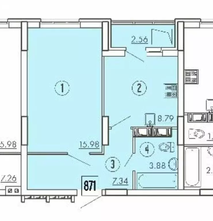 1-комнатная квартира: Самара, Южное шоссе, 3 (40 м) - Фото 0