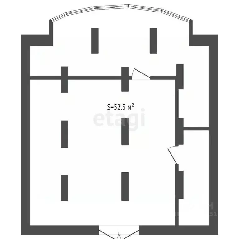 Офис в Ямало-Ненецкий АО, Новый Уренгой Дружба мкр, 2/2 (52 м) - Фото 2