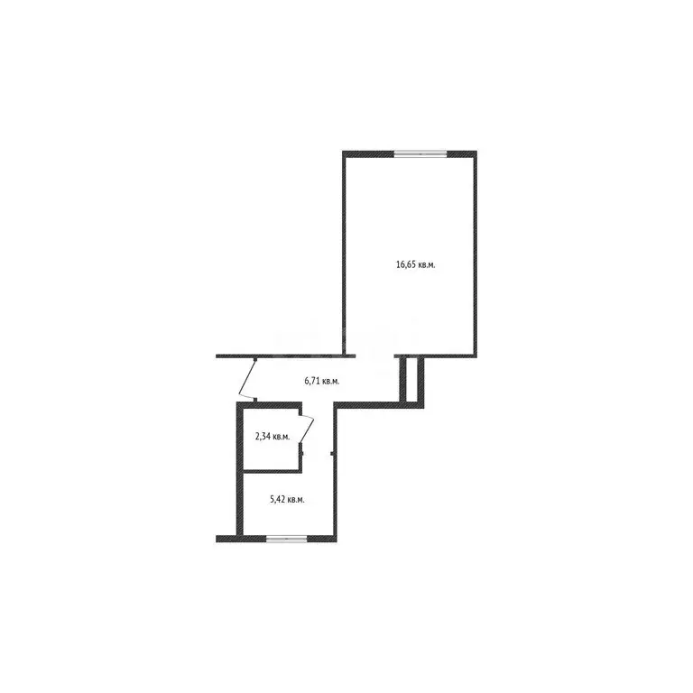 1-комнатная квартира: посёлок Троицкий, Молодёжная улица, 11 (31.8 м) - Фото 1