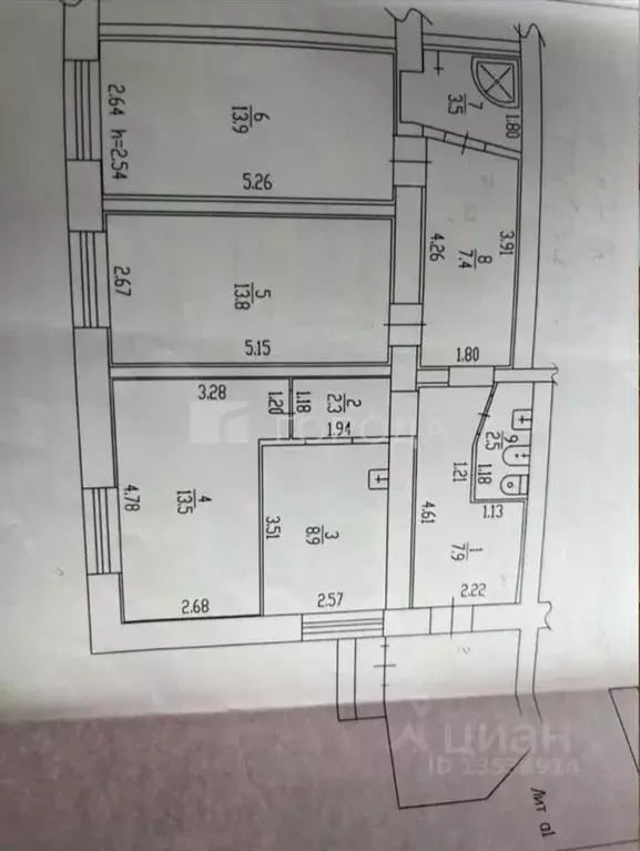 3-к кв. Алтайский край, Барнаул ВРЗ мкр, ул. Карла Маркса, 130А (73.7 ... - Фото 2