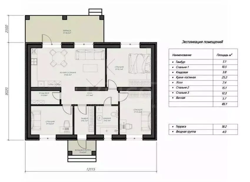 Дом в Воронежская область, Семилукский район, с. Девица ул. Болотная, ... - Фото 2
