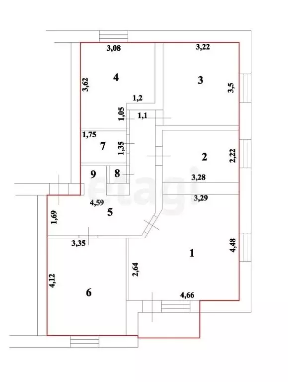 4-комнатная квартира: Белёв, улица Чехова, 15 (75.8 м) - Фото 1