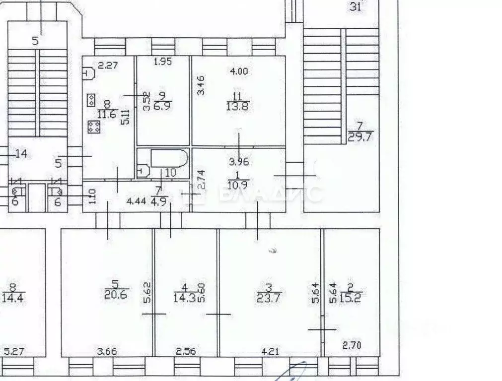 Комната Санкт-Петербург 5-я Красноармейская ул., 17 (39.0 м) - Фото 2