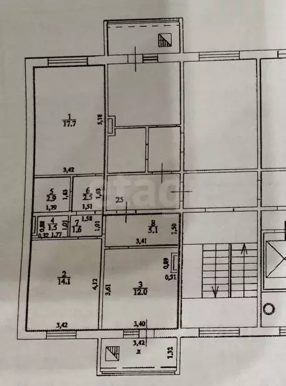 2-к кв. Ульяновская область, Ульяновск бул. Ильюшина, 6 (57.4 м) - Фото 2