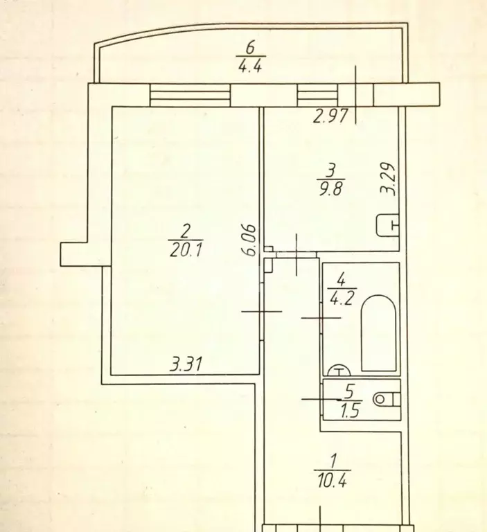 1-к кв. Татарстан, Набережные Челны просп. Вахитова, 36А (46.0 м) - Фото 2