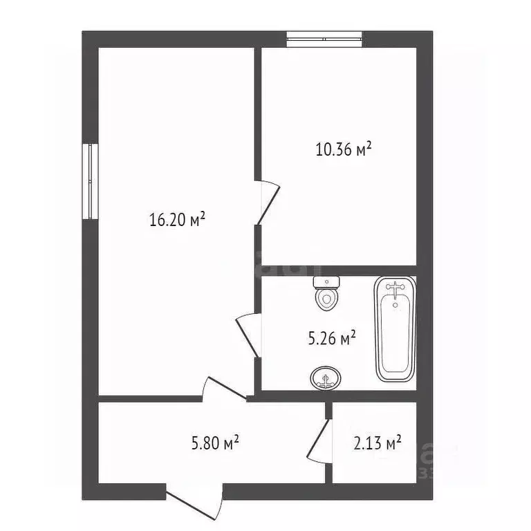 Дом в Тюменская область, Тюмень  (83 м) - Фото 1