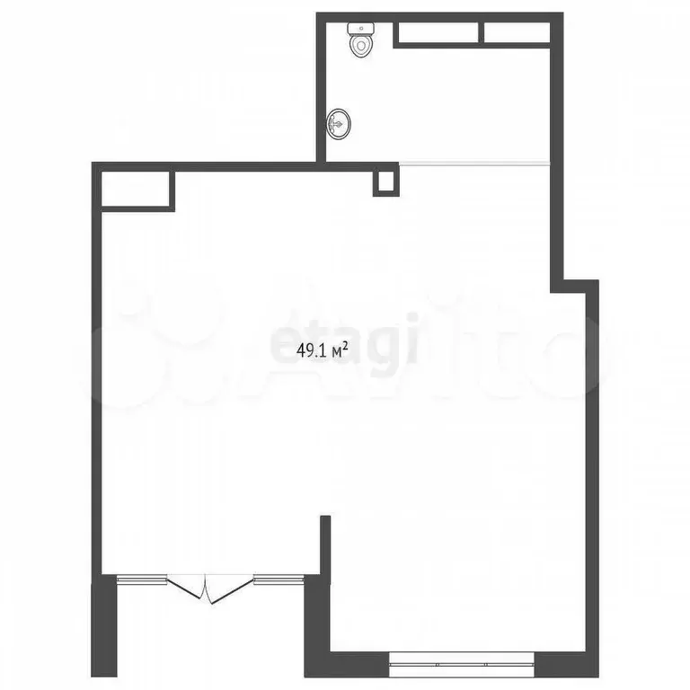 Продам помещение свободного назначения, 49.1 м - Фото 1