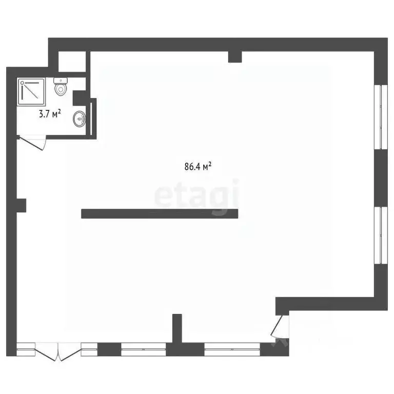 Торговая площадь в Тюменская область, Тюмень Новгородская ул., 9Б (92 ... - Фото 2