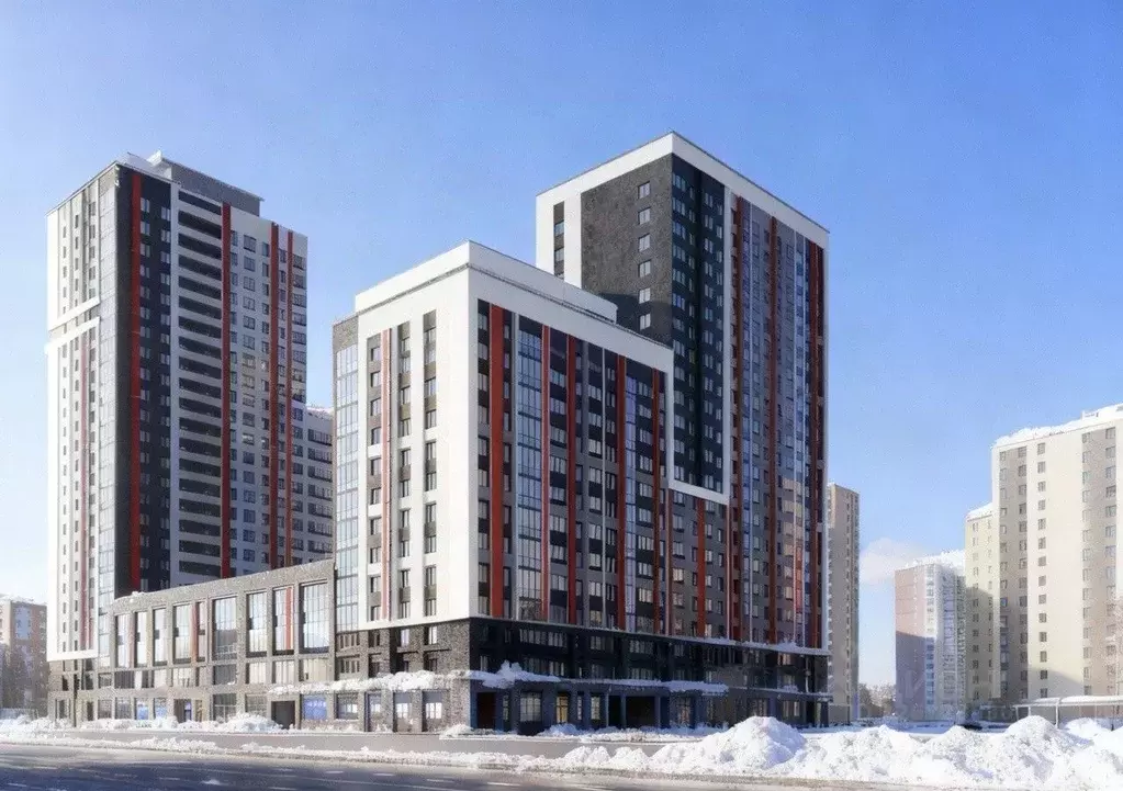 2-к кв. Свердловская область, Екатеринбург ул. Викулова, 24 (72.2 м) - Фото 1