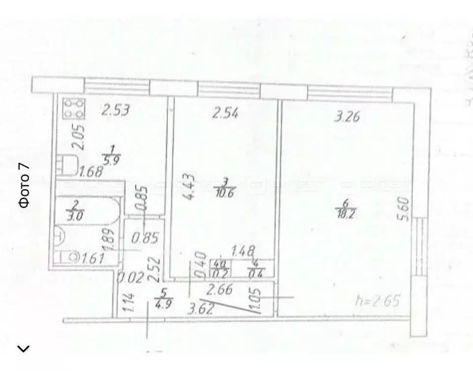 2-к кв. Татарстан, Казань ул. Мусина, 55 (45.0 м) - Фото 1