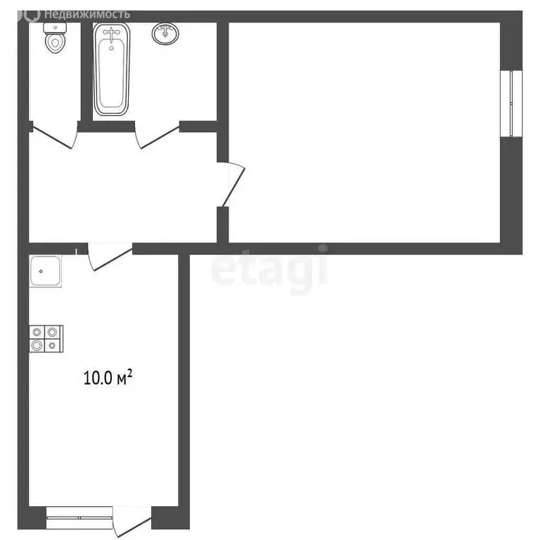 1-комнатная квартира: Анапа, микрорайон Алексеевка, Терновая улица, 37 ... - Фото 1