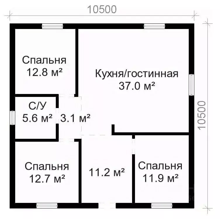 Дом в Нижегородская область, Нижний Новгород д. Подвалиха, ул. ... - Фото 1