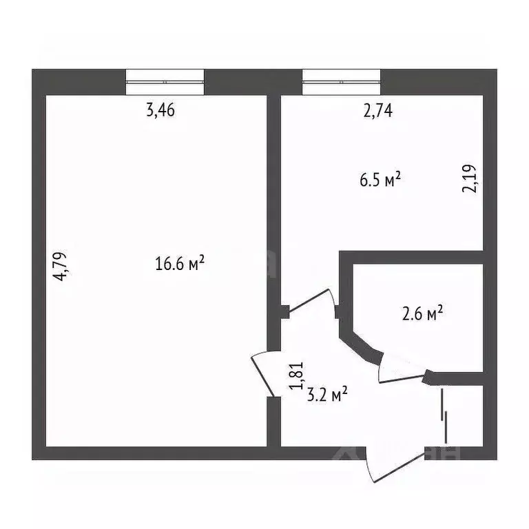 1-к кв. Амурская область, Зея Светлый мкр, 12 (35.0 м) - Фото 0