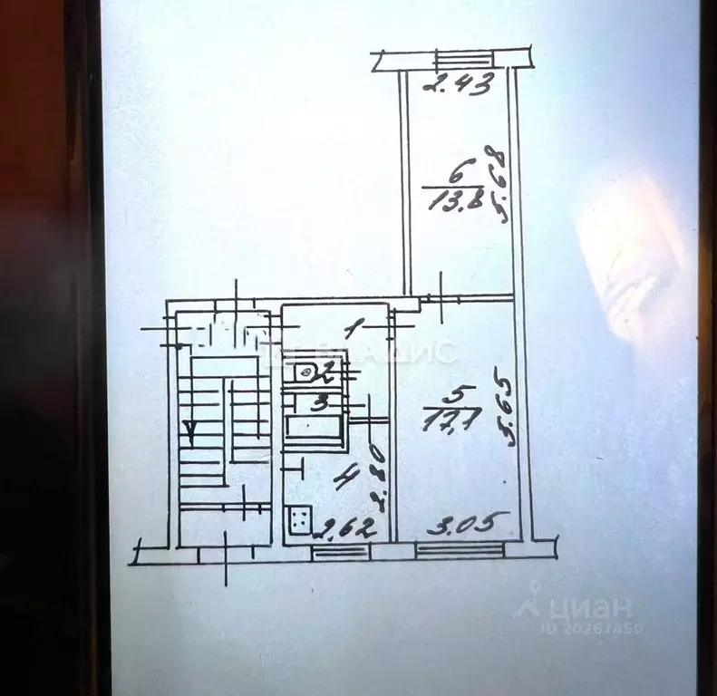 2-к кв. Калужская область, Калуга Карачевская ул., 15 (45.4 м) - Фото 2