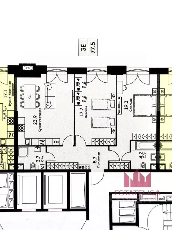 3-к кв. Москва ул. Архитектора Власова, 71к2 (78.0 м) - Фото 0