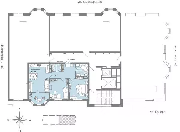 3-к кв. Кировская область, Киров ул. Свободы, 28 (65.0 м) - Фото 1